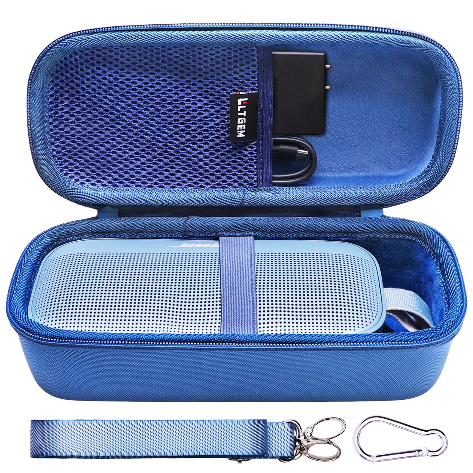 LTGEM Case for Bose Soundlink Flex Bluetooth Portable Speaker,Hard Storage Travel Protective Carrying Bag, Blue