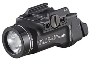 streamlight 69404 tlr-7 sub 500-lumen pistol light without laser designed exclusively and solely for railed springfield hellcat, includes mounting kit with keys, black