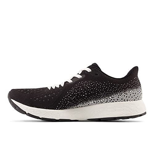 New Balance Women's Fresh Foam X Tempo V2 Running Shoe, Black/Sea Salt/Dark Silver Metallic, 9