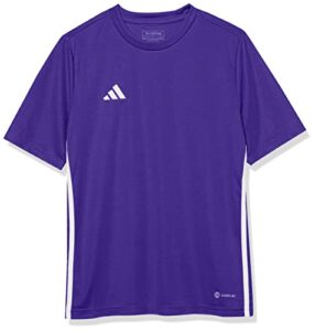 adidas kids' tabela 23 jersey, team collegiate purple/white, large