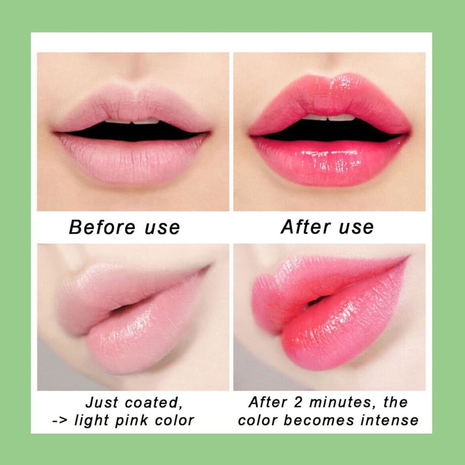 BestLand 5 Pack Aloe Vera Color Changing Lipstick, Long Lasting Moisturizing Temperature Color Changing Aloe Vera Lip Gloss Lip Balm, Green Lipstick that Turns Pink Magic lipstick Makeup (Aloe Vera)