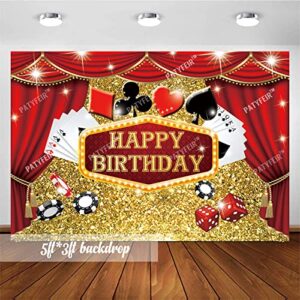 Casino Theme Party Decorations, Casino Birthday Party Decorations Supplies, Las Vegas Party Decorations, Poker Happy Birthday Backdrop, Casino Honeycomb Centerpieces, Casino Balloons Garland