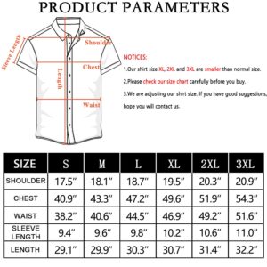 Hi-Tie Men's Dark Green Paisley Dress Shirt Solid Jacquard Silk Casual Hawaiian Button Down Shirts Short Sleeve Shirt