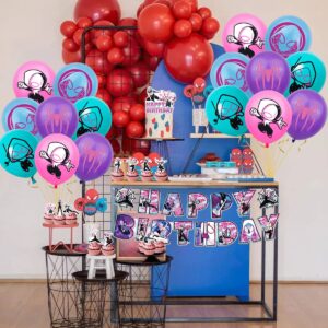 Spider girl Birthday Party Decorations,Pink Super Girls Decorations Includes Happy Birthday Banners,Cupcake Toppers,Balloons