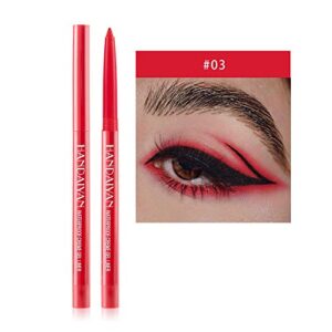 Eye Shadow Pencil, Natural Matte Long Lasting Metallic Eyeliner Pencil Glitter Eyeliner for Women Eye&Lip Liner Professional Waterproof Retractable Eye Makeup Gel Eyeliner Colorful Eyeliner(3)