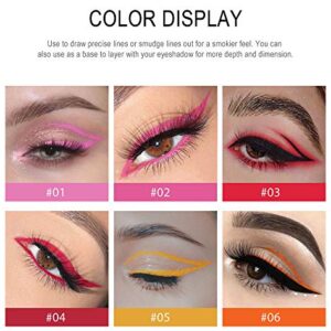 Eye Shadow Pencil, Natural Matte Long Lasting Metallic Eyeliner Pencil Glitter Eyeliner for Women Eye&Lip Liner Professional Waterproof Retractable Eye Makeup Gel Eyeliner Colorful Eyeliner(3)