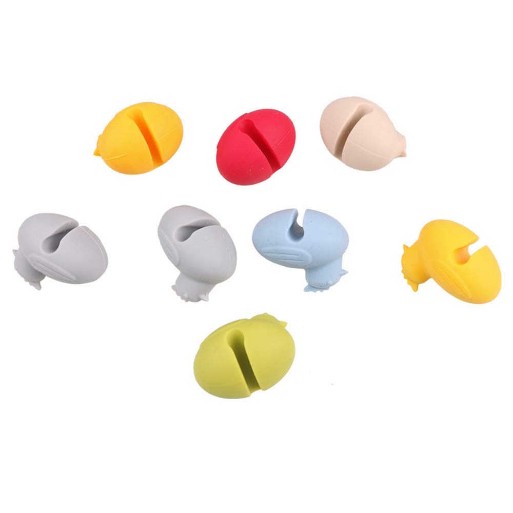 Cartoon Silicone Cooking Pot Lid Clips Pot Holder Kitchen Cooking Prevent Overflow Tool Kitchen Accessories(6pc-chicken)