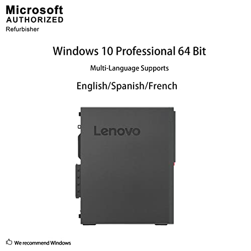 Lenovo ThinkCentre M910S SFF Desktop Computer with Intel Core i5-6500 up to 3.6GHz, (8GB RAM, 512GB SSD), WiFi, Bluetooth, Keyboard and Mouse, Windows 10 Pro (Renewed)