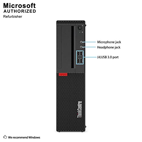 Lenovo ThinkCentre M910S SFF Desktop Computer with Intel Core i5-6500 up to 3.6GHz, (8GB RAM, 512GB SSD), WiFi, Bluetooth, Keyboard and Mouse, Windows 10 Pro (Renewed)