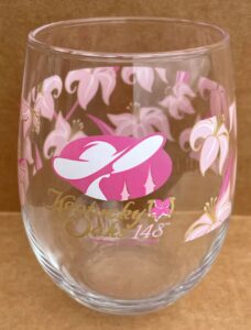 west coast novelty 2022 official 148th kentucky oaks womens wine glass, officially licensed, 15 oz stemless wine glass (1)