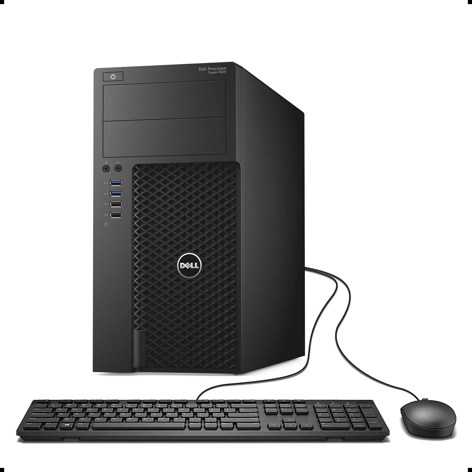 Dell Precision 3620 Tower High Performance Desktop Computer, Intel Quad Core i7-6700 up to 4.0GHz, 16G DDR4, 256G SSD, WiFi, BT, 4K Support, DP, HDMI, Windows 10 Pro 64 En/Sp/Fr(Renewed)