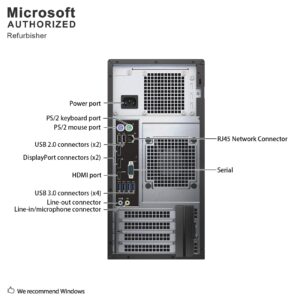 Dell Precision 3620 Tower High Performance Desktop Computer, Intel Quad Core i7-6700 up to 4.0GHz, 16G DDR4, 256G SSD, WiFi, BT, 4K Support, DP, HDMI, Windows 10 Pro 64 En/Sp/Fr(Renewed)