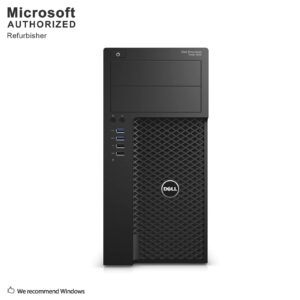 Dell Precision 3620 Tower High Performance Desktop Computer, Intel Quad Core i7-6700 up to 4.0GHz, 16G DDR4, 256G SSD, WiFi, BT, 4K Support, DP, HDMI, Windows 10 Pro 64 En/Sp/Fr(Renewed)