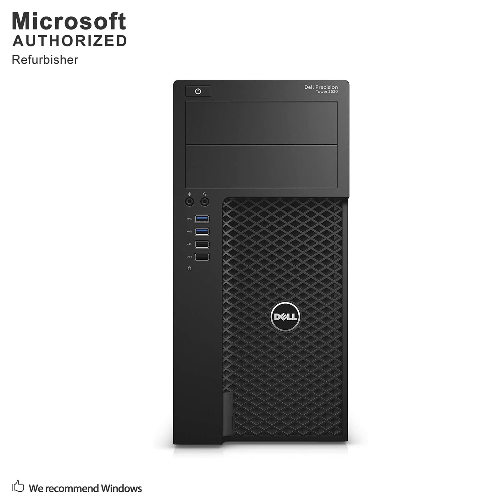 Dell Precision 3620 Tower High Performance Desktop Computer, Intel Quad Core i7-6700 up to 4.0GHz, 16G DDR4, 256G SSD, WiFi, BT, 4K Support, DP, HDMI, Windows 10 Pro 64 En/Sp/Fr(Renewed)