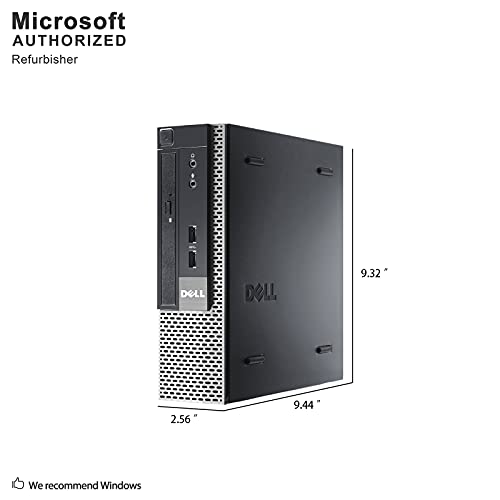 Dell OptiPlex 9020 USFF Desktop Computer PC, Intel Quad Core i7-4770s up to 3.9GHz, 8G DDR3, 256G SSD, WiFi, BT, 4K Support, DP, VGA, Windows 10 Pro 64 Bit-Language English/Spanish/French(Renewed)