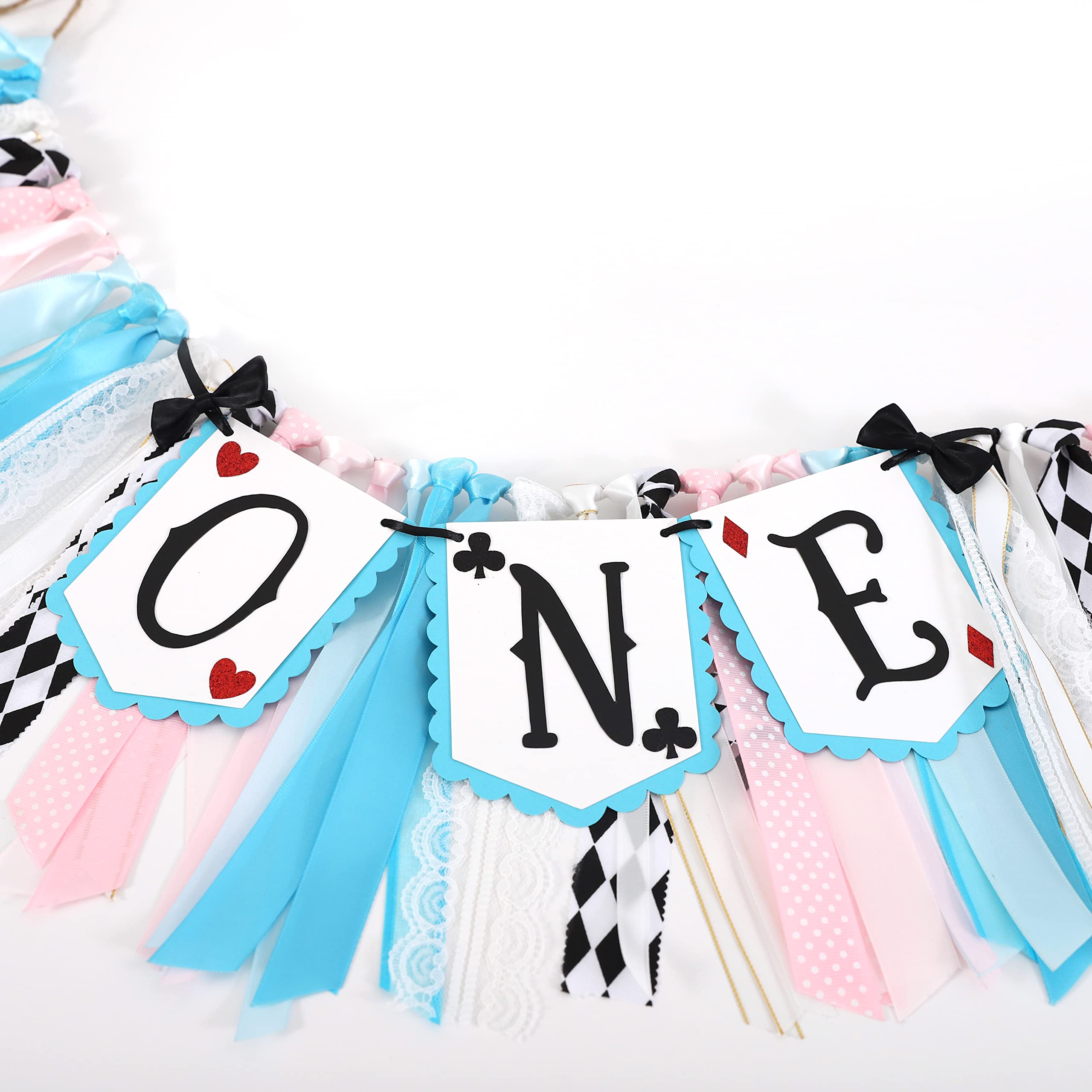 Alice in Wonderland Highchair Banner for 1st Birthday Alice in Wonderland Birthday Party Decorations, 1st Birthday Girl Decoration, Highchair Banner 1st Birthday Girl, Birthday Photography