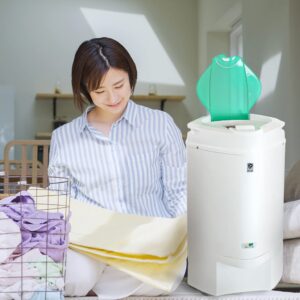 The Laundry Alternative Ninja Spin Dryer - Portable Dryer for Clothes - Spin Dryer for Clothes, with 3200 RPM with High Tech Suspension System - Portable Spin Dryer for Apartments, RV Travel - Emerald