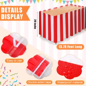 432 Pcs Circus Party Decorations Set Carnival Circus Balloon Garland Arch Kit Table Skirts 3 Tier Cupcake Stand Cupcake Wrappers Popcorn Boxes for Carnival Circus Birthday Halloween Party Decoration