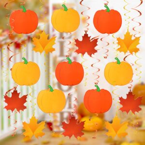 dgdfldgc thanksgiving decorations swirls for hanging fall decorations, autumn decorations for home, office, birthday, classroom fall party decorations