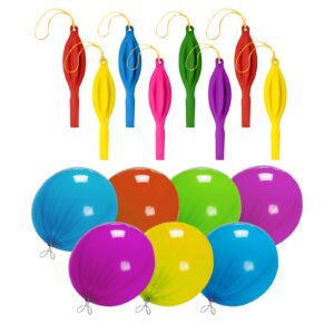 12pcs punch balloons, xloey 18 inches punching balloons, assorted color neon punch balloons party favors for kids, party, wedding, daily games, fun balloons