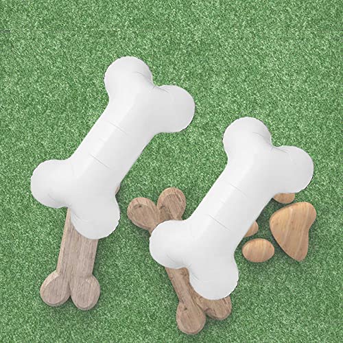 12pcs Dog Bone Balloons Aluminum Foil Bone Shaped Balloons for Pets Dog Kids Birthday Party Supplies