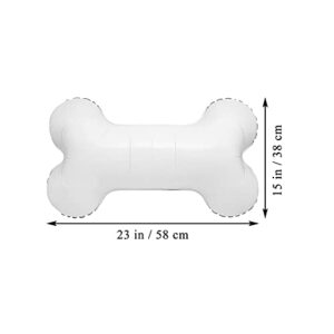 12pcs Dog Bone Balloons Aluminum Foil Bone Shaped Balloons for Pets Dog Kids Birthday Party Supplies