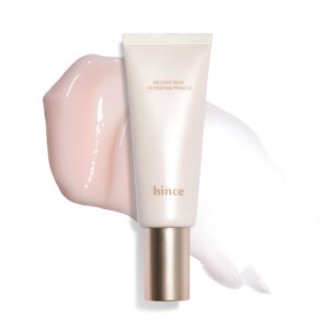 hince second skin hydrating primer – makeup boosting moisturizing primer for lasting – pore coverage for flawless skin - smooth & supple skin, 1.35 fl.oz.