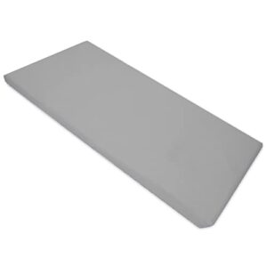 american baby company microfiber standard day care nap mat sheet, gray, 24" x 48" x 4", for boys and girls