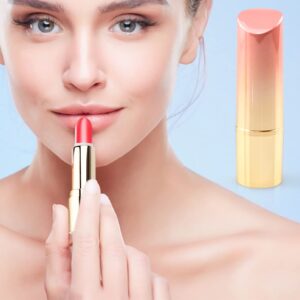 inheming 5 Pieces Empty Lipstick Tubes, 3.5g Gradient Pink Lipstick Tubes, Refillable DIY Lip Balm Tube Containers, Lip Stick Lip Balm Sample Tubes Vials