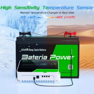 40A MPPT Solar Charge Controller 48V/36V/24V/12V, Bateria Power Max PV 2400W 150Voc Built-in BT Module with Remote APP Control for LiFePO4, SLD, AGM, FLD, Gel Battery, Negative Ground (SunRock 40S)