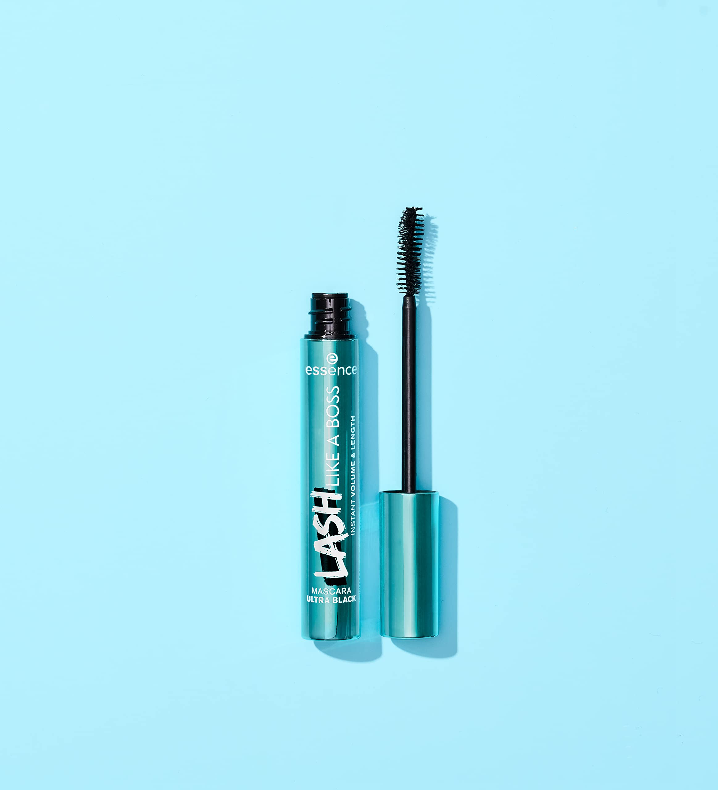 essence | Lash Like A Boss Instant Volume & Length Waterproof Mascara | Long Lasting Formula & Curved Fiber Brush | Vegan & Cruelty Free | Free From Parabens & Microplastic Particles