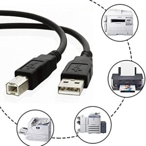 PPJ USB 2.0 Cable Cord for Canon MP190 MP240 MP260 MP480, Canon SELPHY CP770 ES40 Photo Printer, Canon SELPHY CP400 CP600 CP780 Digital Photo Thermal Printer, Canon MP480 All in One Printer 120080