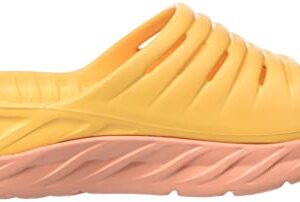 Hoka Ora Recovery Slide (Unisex) - Amber Yellow / Shell Coral - Size M9/W11