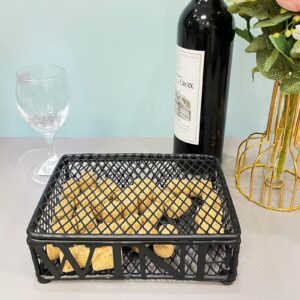 OFILLES Wine Cork Rack Box, Wine Cork Holder Decor for Storage and Display Cork, Kitchen Countertop Wine Accessories