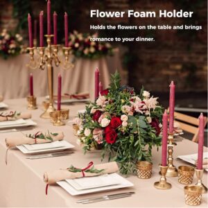 Floral Foam Cage, 4 Pcs Foam Holder for Fresh Flowers Artificial Flowers, Light Floral Foam Holders for Flower Arrangement Party Wedding Dinner Decorations（Retangle）