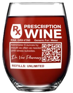 vine country funny wine glass gift for women, doctors, nurses - 20 oz capacity