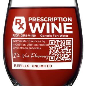 Vine Country Funny Wine Glass Gift For Women, Doctors, Nurses - 20 Oz Capacity