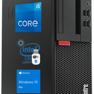 Lenovo ThinkCentre M910S SFF Desktop Computer - Intel i5-7500 Upto 3.8GHz, 8GB Ram, 1TB SSD, AC Wi-Fi, Bluetooth, VGA, DisplayPort, HDMI, DVD-RW, SD-Card Reader - Windows 10 Pro (Renewed)