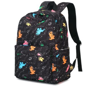 xunteny dinosaur backpack for girls women teens, school backpack college bookbags ladies laptop backpacks