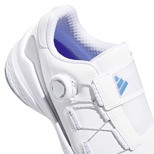 adidas Women's ZG23 BOA Golf Shoes, Footwear White/Blue Fusion Metallic/Silver Metallic, 8.5