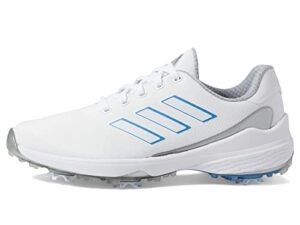 adidas women's zg23 golf shoes, footwear white/blue fusion metallic/silver metallic, 5.5