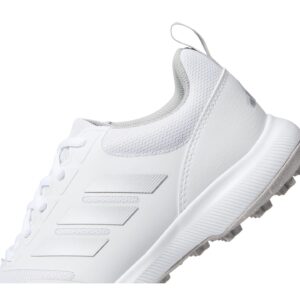 adidas Women's Tech Response Spikeless 3.0 Golf Shoes, Footwear White/Grey Two/Silver Metallic, 8.5