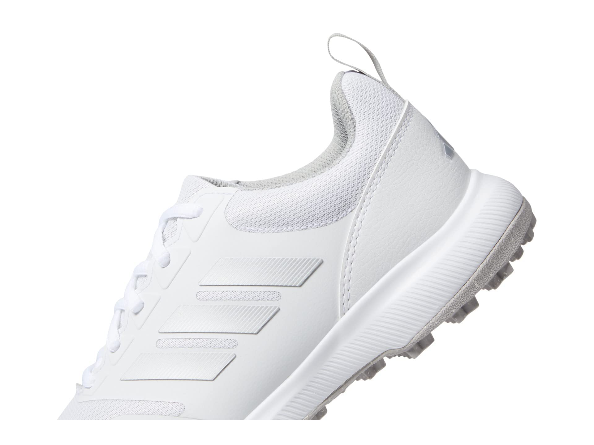 adidas Women's Tech Response Spikeless 3.0 Golf Shoes, Footwear White/Grey Two/Silver Metallic, 8.5