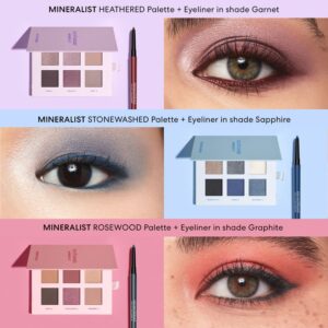 bareMinerals Mineralist Lasting Eyeliner, Mineral-Based Waterproof Eyeliner, Long-Lasting Blendable Color, Safe for Waterline, Retractable, Vegan