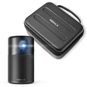 anker nebula capsule, smart wi-fi mini projector with capsule official travel case
