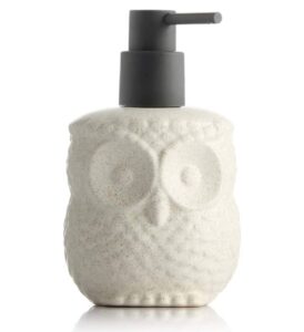 123arts ceramic owl shape soap dispenser soap bottle lotion bottle with pump