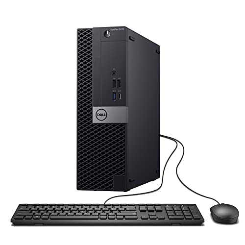 Dell OptiPlex 5070 SFF High Performance Desktop Computer, Intel Six Core i5-9500 up to 4.4GHz, 16G DDR4, 256G SSD, WiFi, BT, 4K Support, DP, HDMI, Win 10 Pro 64 English/Spanish/French(Renewed)