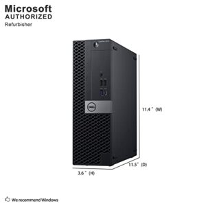 Dell OptiPlex 5070 SFF High Performance Desktop Computer, Intel Six Core i5-9500 up to 4.4GHz, 16G DDR4, 256G SSD, WiFi, BT, 4K Support, DP, HDMI, Win 10 Pro 64 English/Spanish/French(Renewed)