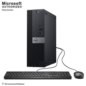 Dell OptiPlex 5070 SFF High Performance Desktop Computer, Intel Six Core i5-9500 up to 4.4GHz, 16G DDR4, 256G SSD, WiFi, BT, 4K Support, DP, HDMI, Win 10 Pro 64 English/Spanish/French(Renewed)