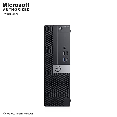 Dell OptiPlex 5070 SFF High Performance Desktop Computer, Intel Six Core i5-9500 up to 4.4GHz, 16G DDR4, 256G SSD, WiFi, BT, 4K Support, DP, HDMI, Win 10 Pro 64 English/Spanish/French(Renewed)